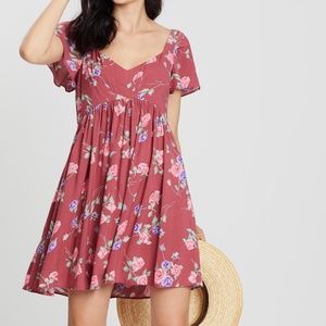 Auguste the label floral mini dress
